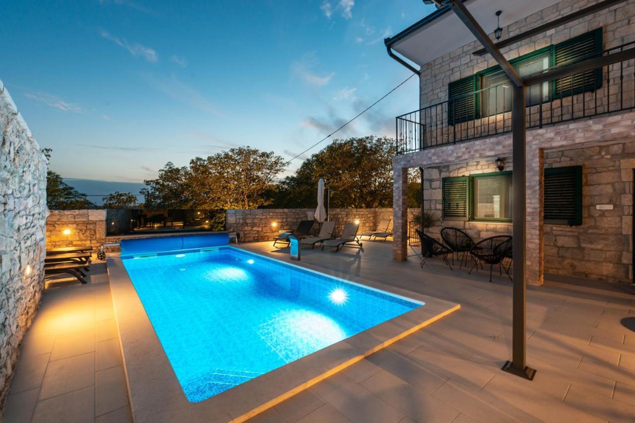 Stone Villa Didovi Snovi With Heated Pool Lisane Ostrovicke Exterior foto